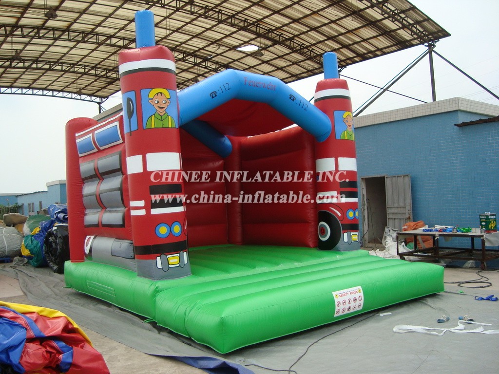 T2-2657 Firetruck Inflatable Bouncers