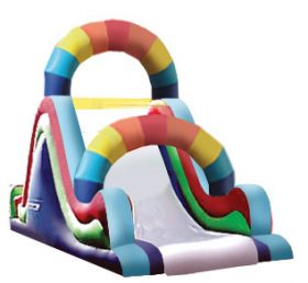 T8-255 Toboggan sec gonflable Rainbow Giant