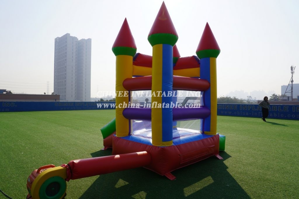 T2-3502 Small Bouncy Castle Jumper With Slide Inflatable Bouncer