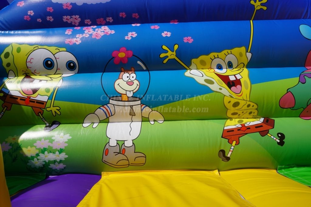 T8-1506C Spongebob Inflatable Slide