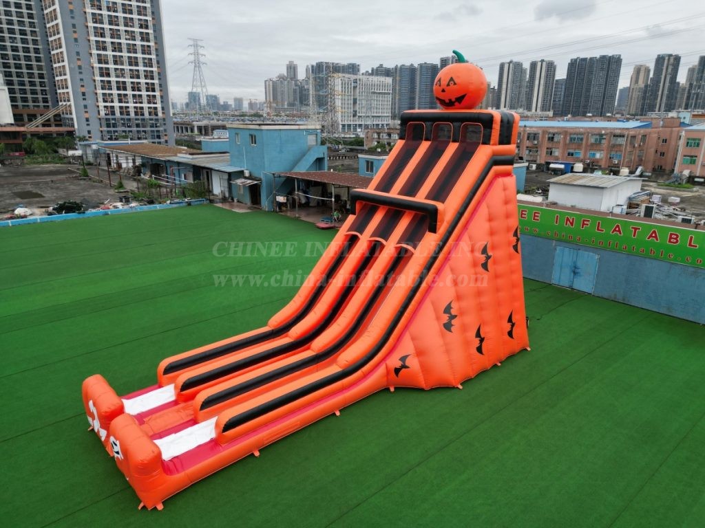 T8-4177 Halloween Double Lane Slide