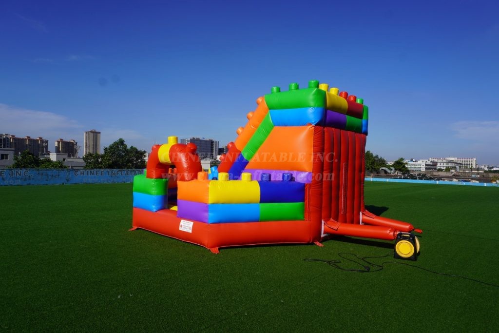 T2-4530B LEGO Bouncy Castle With Slide