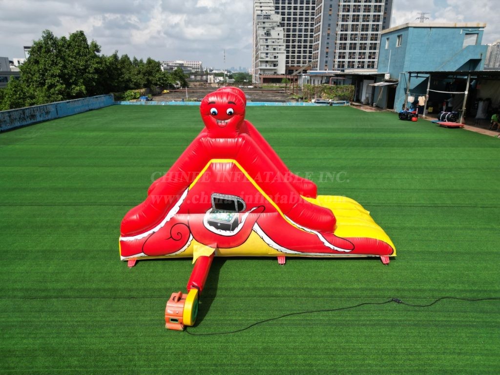 T8-484 Inflatable Octopus-Themed Slide