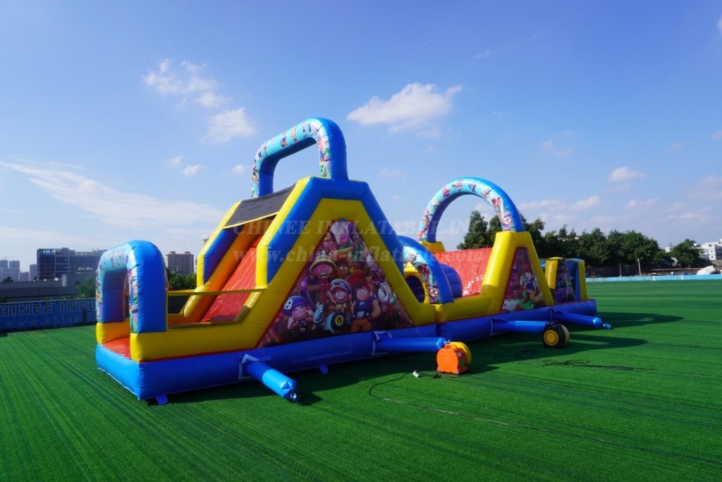 T7-1600B Brawl Stars Inflatable Obstacle Course