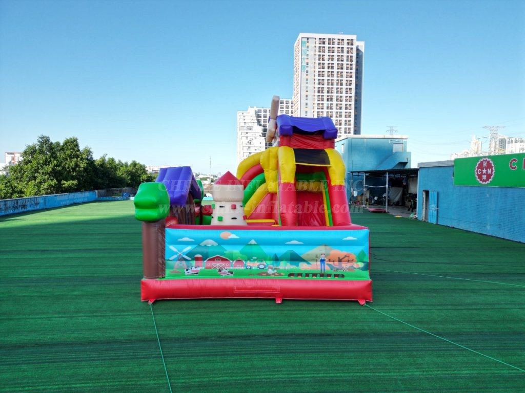 T2-8115 Farm-Themed Inflatable Playland