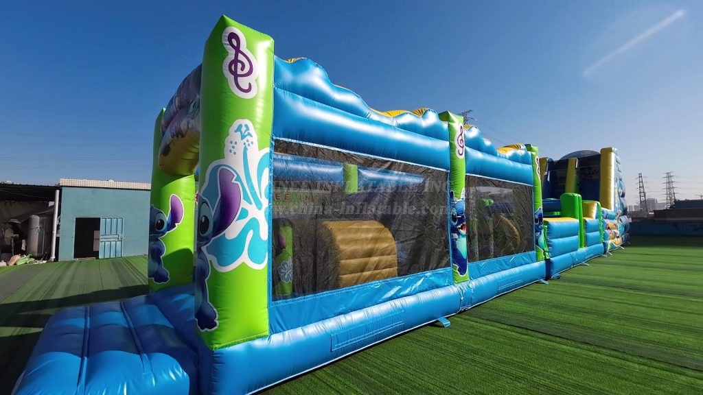 T7-2302 Lilo & Stitch Inflatable Obstacle Course